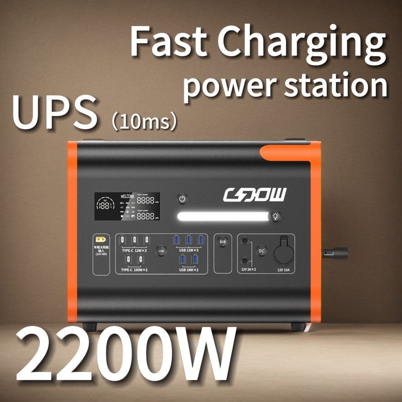 LiFePO4 出力型 2000W 携帯太陽光発電機 2200W 家庭用太陽光発電所