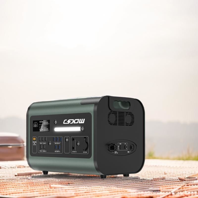 ワイヤレス充電 15W 1000W 2200W 屋外緊急キャンプ用のポータブル発電所