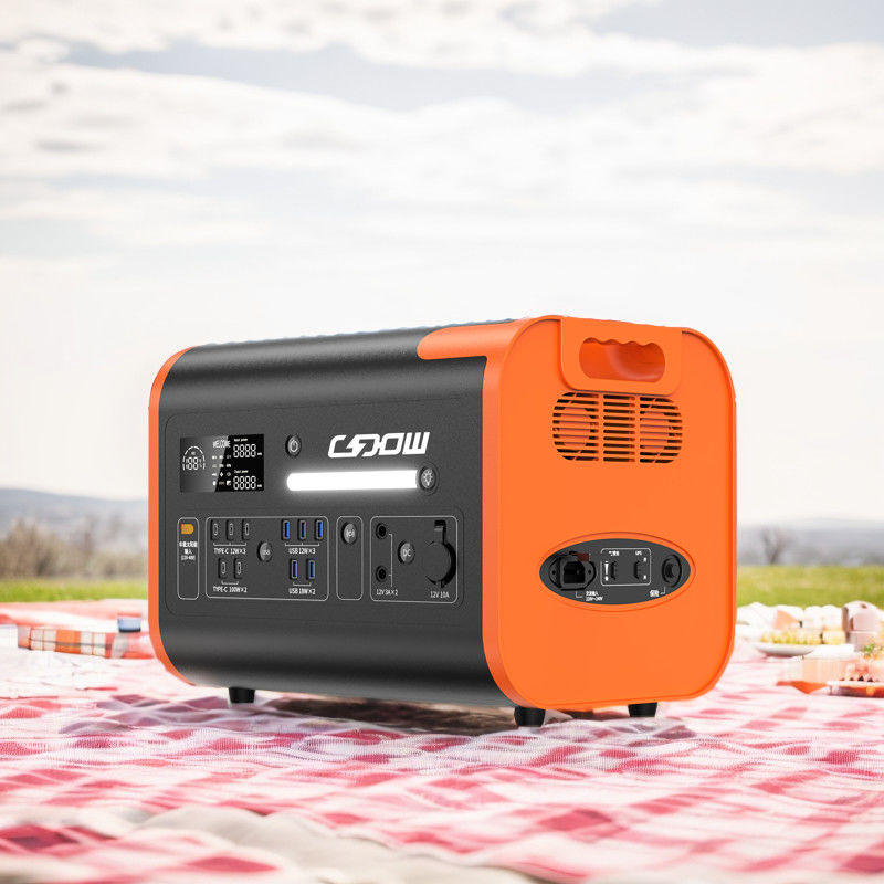 携帯電源ステーション 110V 230V 50Hz 60Hz テープディスプレイとワイヤレス充電 15W