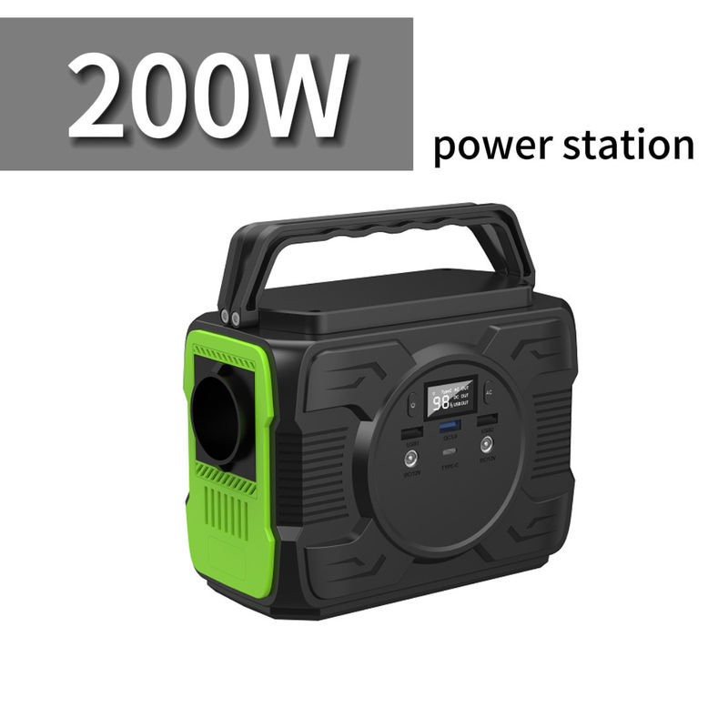 トルナリーリチウム電池と4WのLEDライト付きの200Wポータブル電源