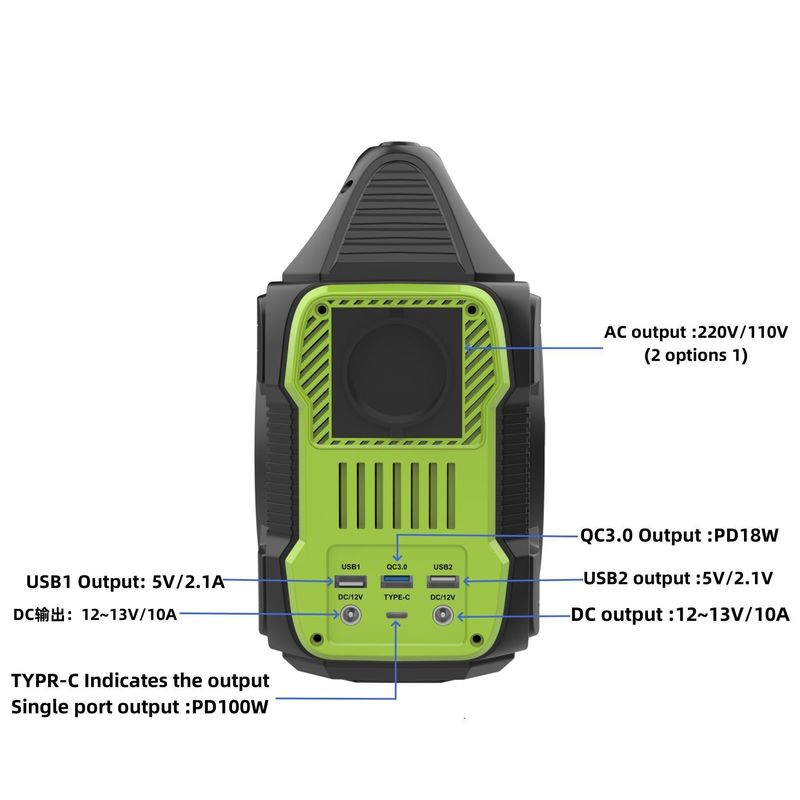 300W 携帯電源 液晶ディスプレイ 288wh 屋外エネルギー貯蔵