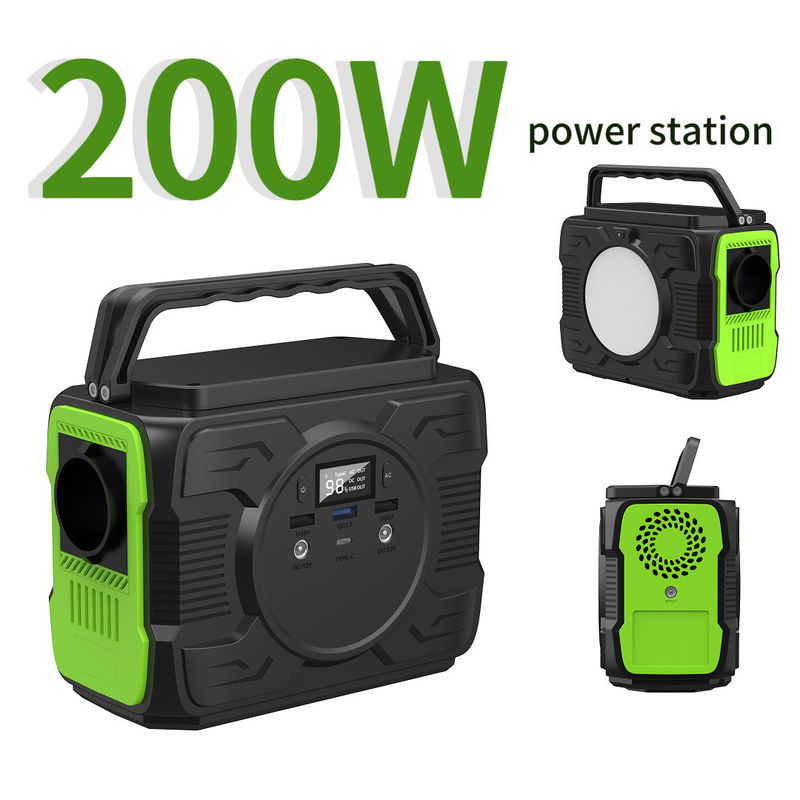 200W バッテリー リチウム 急速充電式 充電可能な太陽光発電機