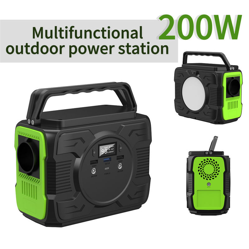 200W リチウム電池 携帯型UPS電源発電所 パワーバンク発電機