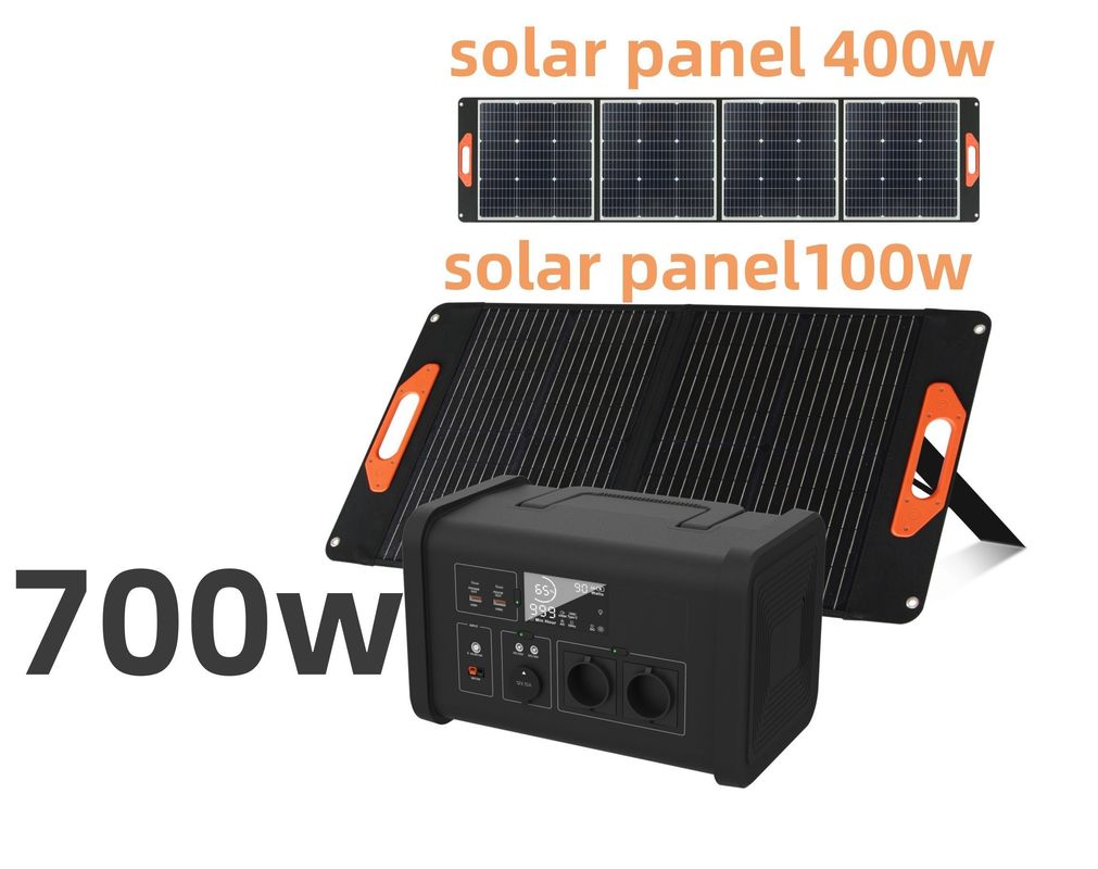 LiFePO4 ホーム 停電 700W AC 出力電源とLEDライトを備えた携帯電源