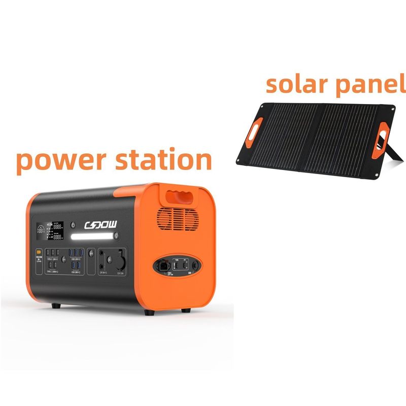 2200W 超高速充電 携帯電源 家庭用・緊急用 ソーラー発電機