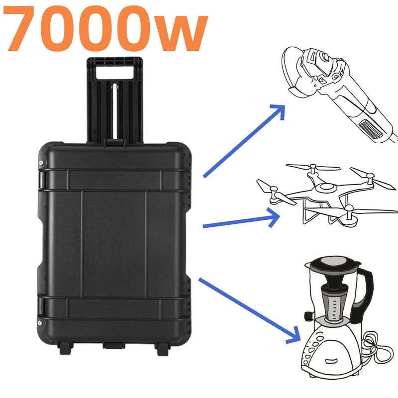7000W/6993wh 610*440*250mm パワー 屋外活動 屋外用の携帯太陽光発電機