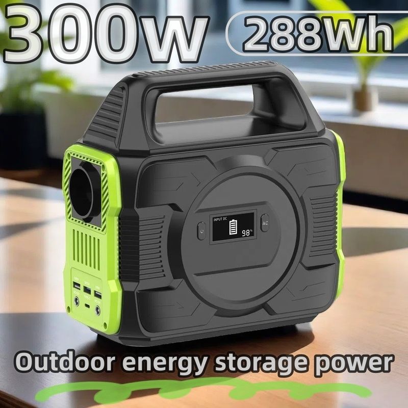 太陽電池を搭載した300W高容量ポータブル発電所 太陽光発電とコンパクト