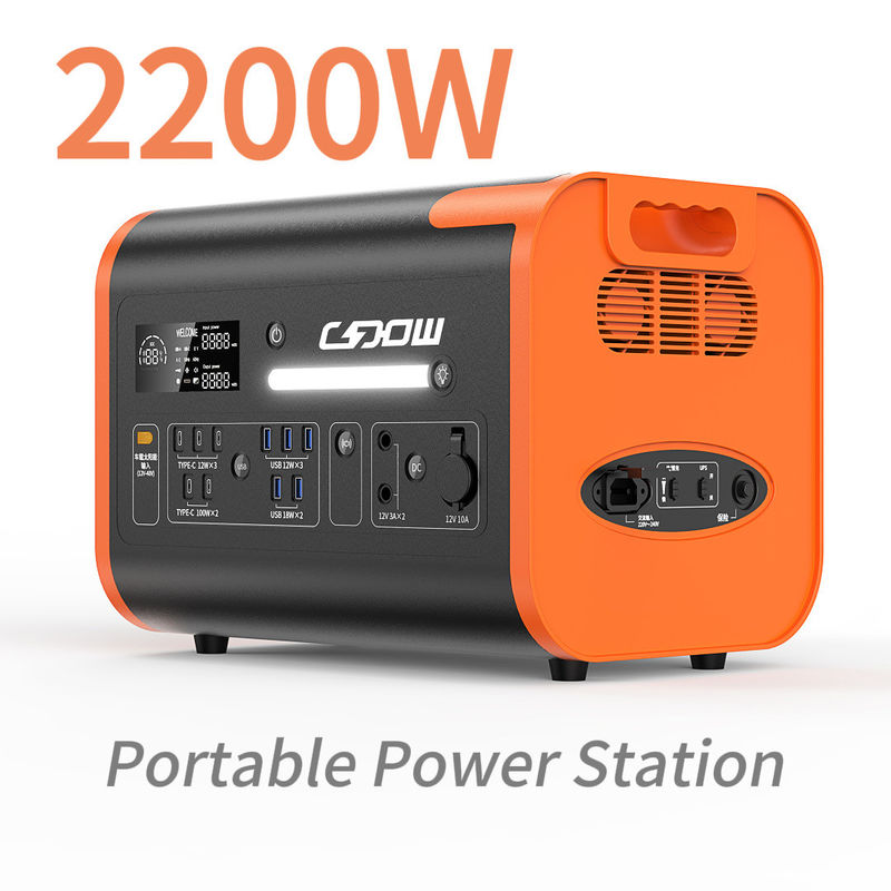 2000Wh ポータブル発電所 銀行用 ソーラー発電機 家庭用