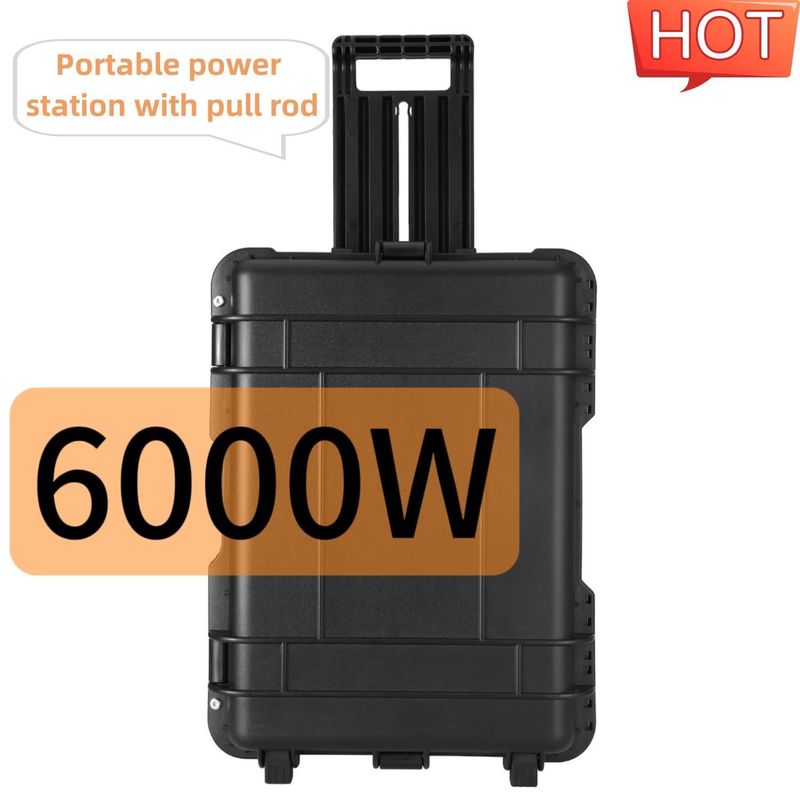 6000W 多機能屋外携帯太陽光発電機 交流出力電流15A最大