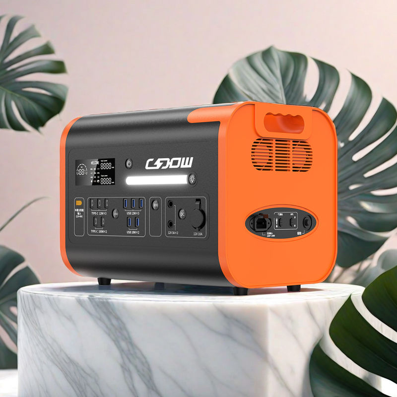 大容量 2200W 2048wh 緊急キャンプのための屋外太陽光携帯発電所
