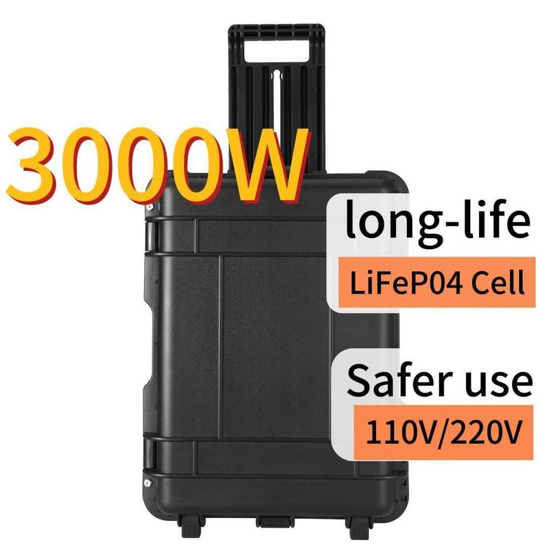 防爆 3000W 携帯電源 屋外太陽光発電機 3000wh
