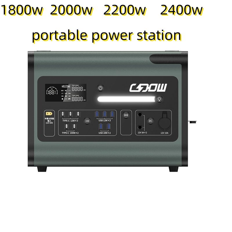 ソーラー発電所 220V AC出力 携帯電源 黒出力 50/60Hz