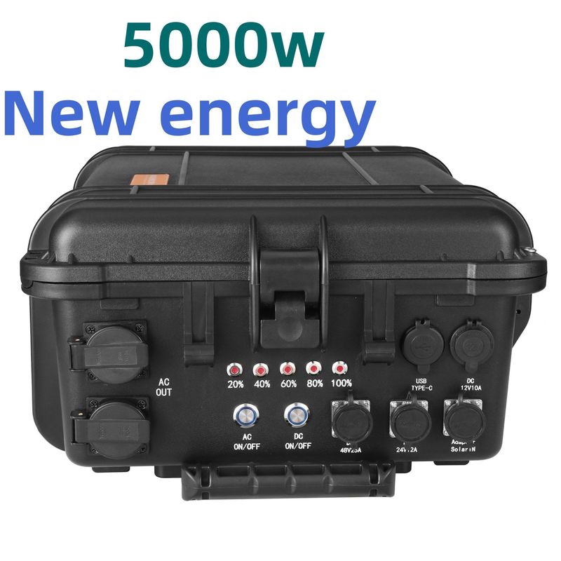8000Wピークパワー LiFePO4 リチウム電池 屋外キャンプ用の携帯発電所
