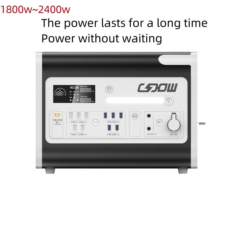 LiFePO4 太陽光移動発電所発電機 2200W 屋外および家庭用エネルギーシステム