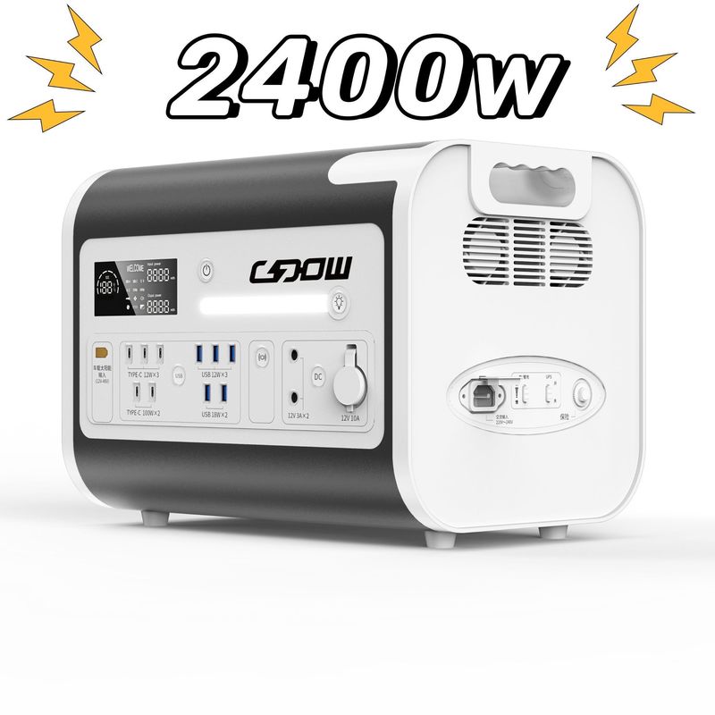 キャンプ用発電所 ソーラーとAC充電出力電圧変動範囲 -5%-5%