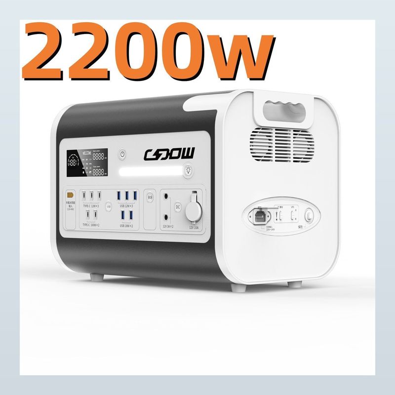 AT22 パネルAC出力とリチウム鉄リン酸電池の屋外携帯電源