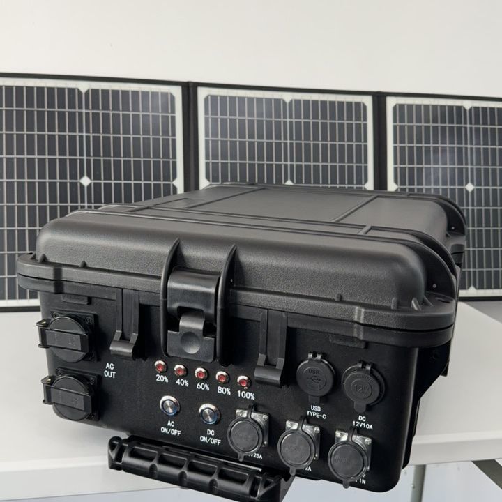 6-7h充電時間 LiFePO4 携帯太陽光発電機 キャンプ用 USB 携帯電源発電所