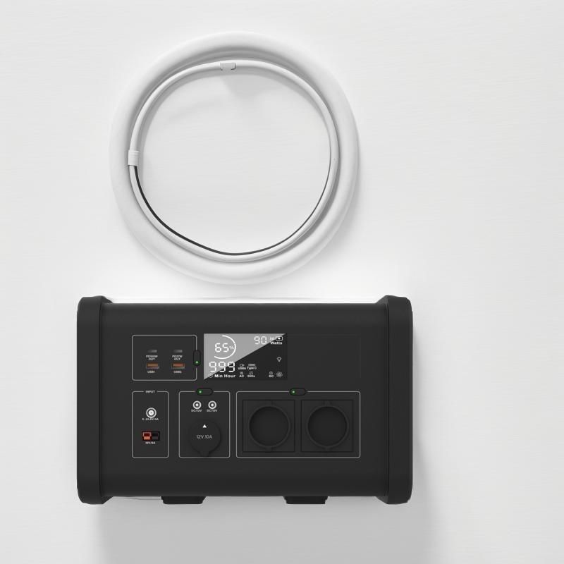 ソーラーインプットアンダーソンインターフェイス 18V/6A マックス 230V 700W LiFePO4 ポータブル発電所