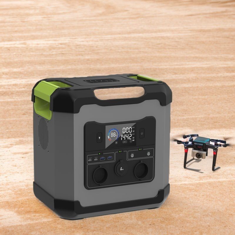 2000W AC出力 ポータブル電源 1680wh リチウム電池 屋外用太陽光発電機