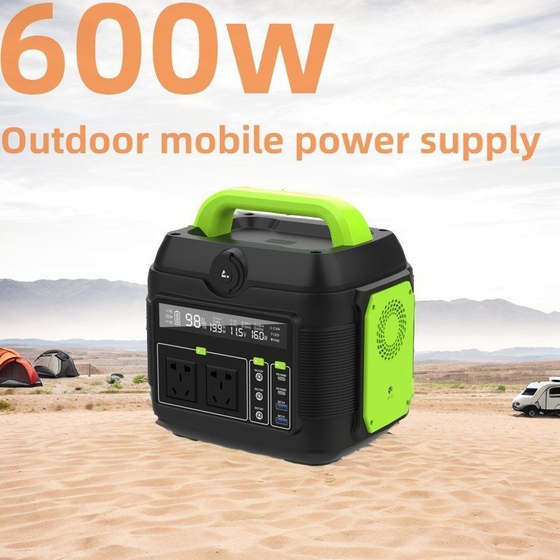 600W/160000mAh AC110V 220V 屋外キャンプのエネルギー貯蔵用の太陽光発電所発電機