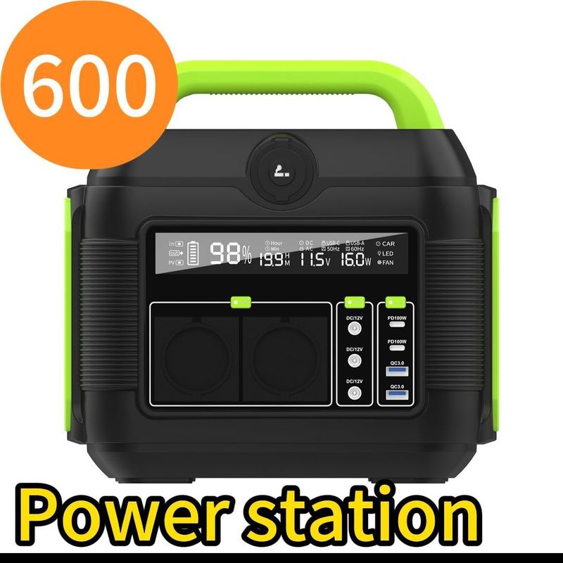 600W AC出力 ポータブル発電所 東アジア 輸出太陽光発電貯蔵システム