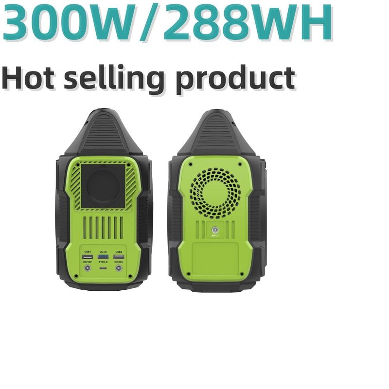 室外用 急速充電 300W ポータブル 発電所 リチウム電池 S3付き 太陽光発電機