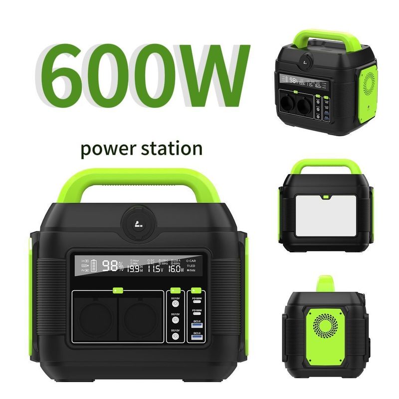 600W 屋外太陽光発電機 携帯電源バンク 携帯電話 ラップトップ キャンプ