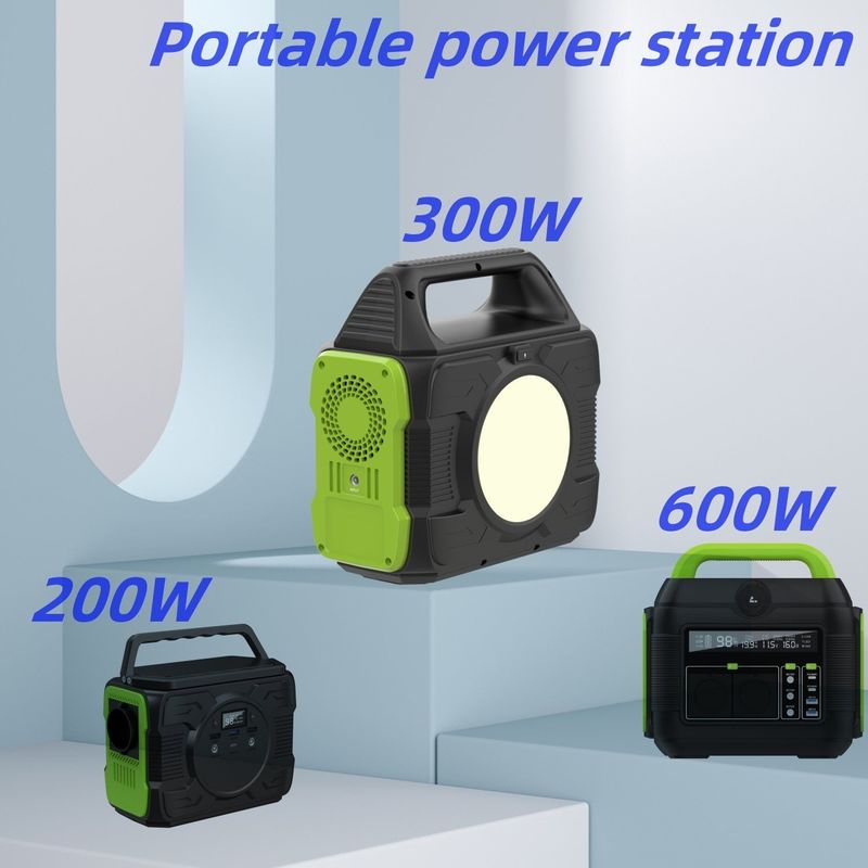 持ち運び可能な屋外キャンプ用発電所 300W AC出力 リチウム電池付き 高電力