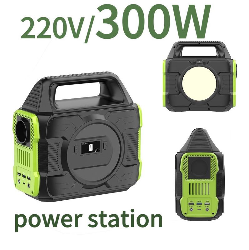 キャンプ用エネルギー貯蔵のための300W多機能携帯バッテリー太陽光発電所