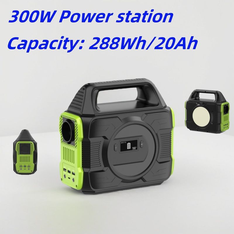 300W AC/DC出力ソケット 220V 緊急電源 バルコニー用ドローンコンピュータ用の携帯モバイル電源装置