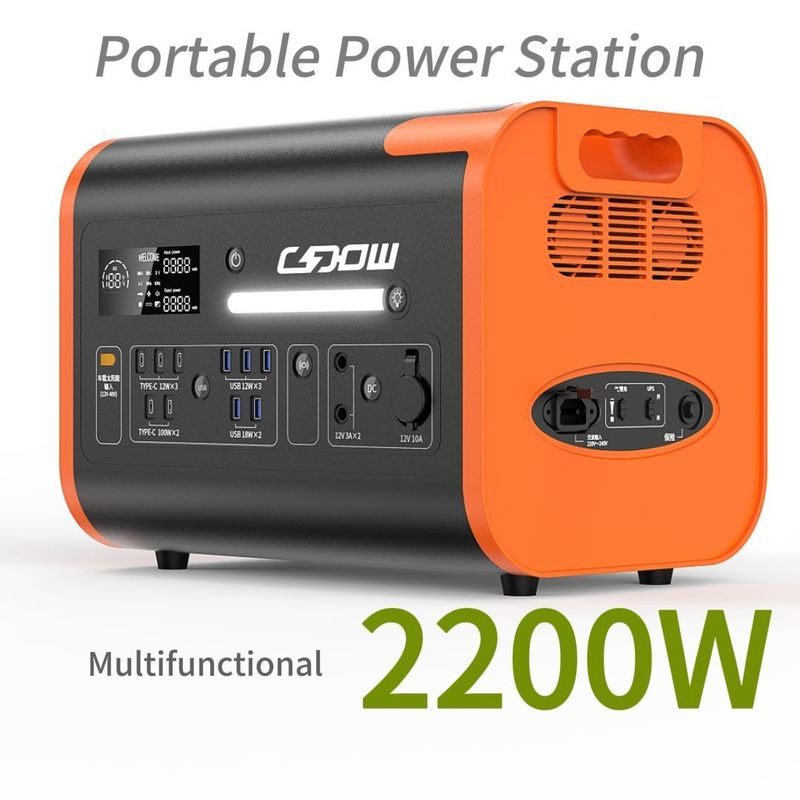 51.52V40ah 3.22V*16s バッテリー容量と2000サイクル寿命のポータブル発電所