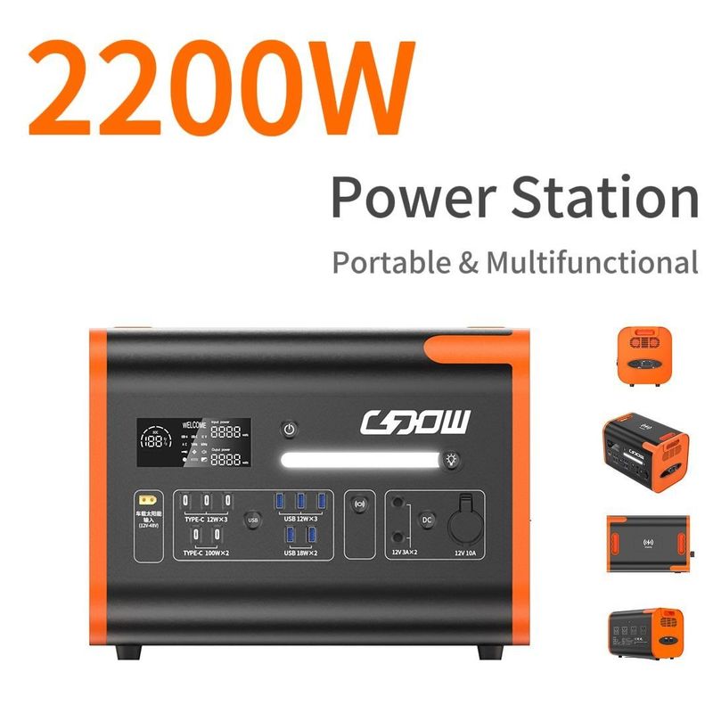 超電圧保護 220V±5% 2500W リチウム電池 家庭用屋外キャンプ用UPSバンク発電機