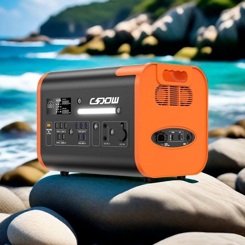 オフグリッド 2200W 2400W 太陽光発電機 15W 無線充電付き屋外発電所