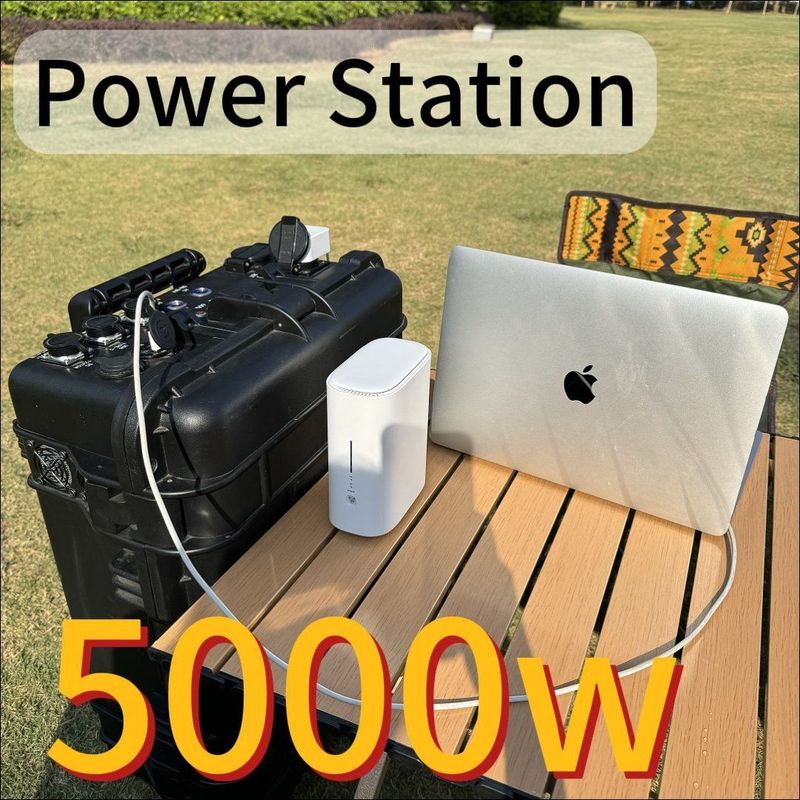 大容量 5000W/7000W 純正弦波移動電源 屋外冒険用
