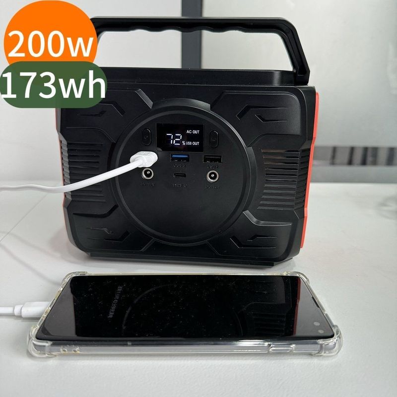 200W/300W/400W 携帯太陽風力ハイブリッド発電機 北米屋外用