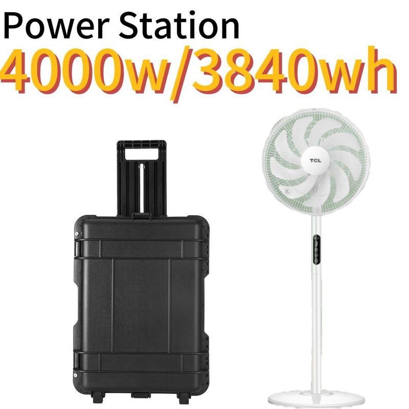 8000Wピークパワーポータブルソーラー発電機 3840wh 緊急エネルギー貯蔵発電所