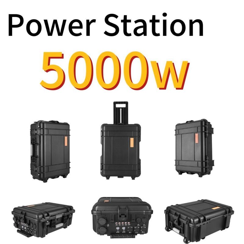 純正弦波インバーター型 屋外 5000W 大容量 リチウム太陽光発電所