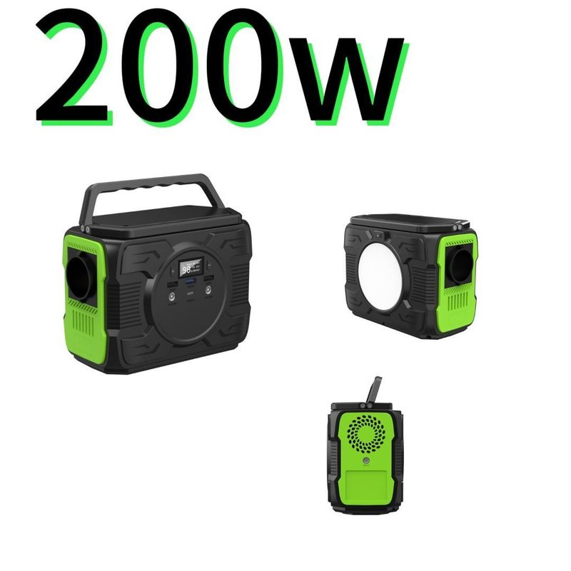 高可動性ポータブル太陽光発電所 4W LEDライト 安定点灯 200W出力