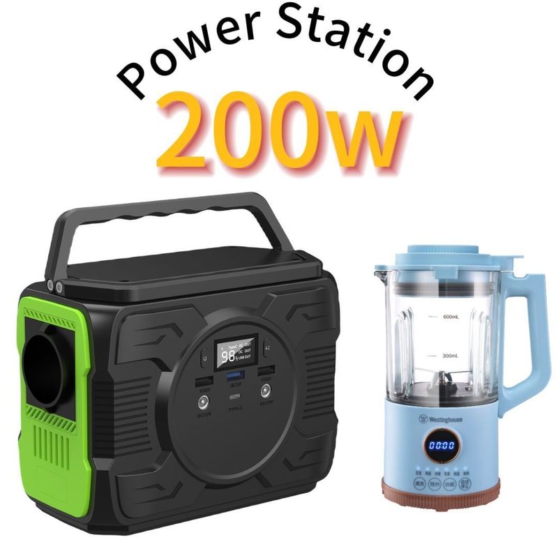 200W/173wh リチウム電池 EC5出力12V/200-300Aの携帯太陽光発電所