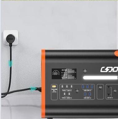 1000Wのモバイル発電機 太陽光充電器 2200Wの屋外発電所のAC出力ソケット