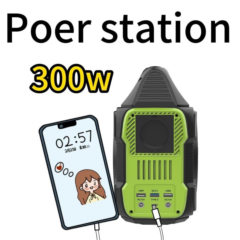 ポータブル200W/300W/600W/1500W 太陽光発電機 待機電源 取れる電池