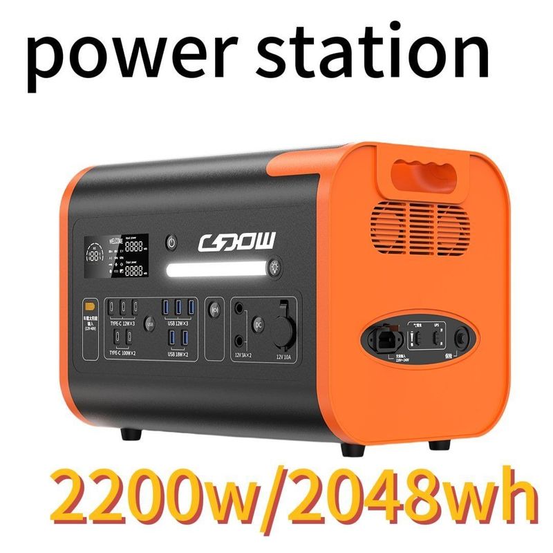 CE認定のポータブル 2200W/2400W/3000W 屋外活動用太陽光発電所