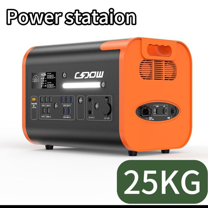 LiFePO4 500W 2200W ワイヤレス充電 携帯太陽光発電システム 携帯発電所