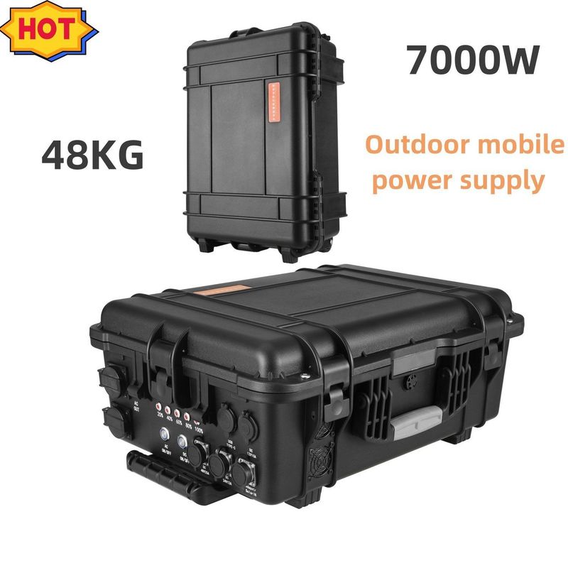 7000W キャンピング 太陽光携帯充電電池 15A マックス AC 出力電流