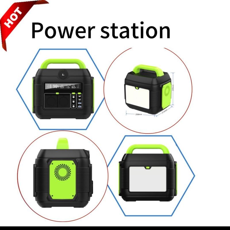 600W/576wh 屋外および家庭用電力供給ソリューションのための緊急発電所