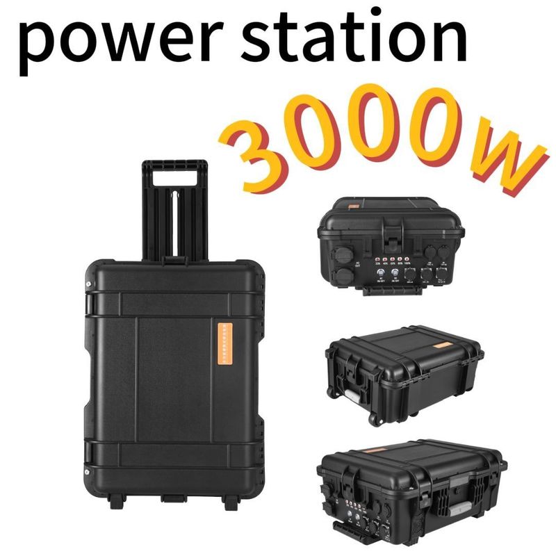 移動 3000W/220V/110V/UPS 純シナプ LiFePO4 バックアップ バッテリー キャンピング ポータブル 発電所