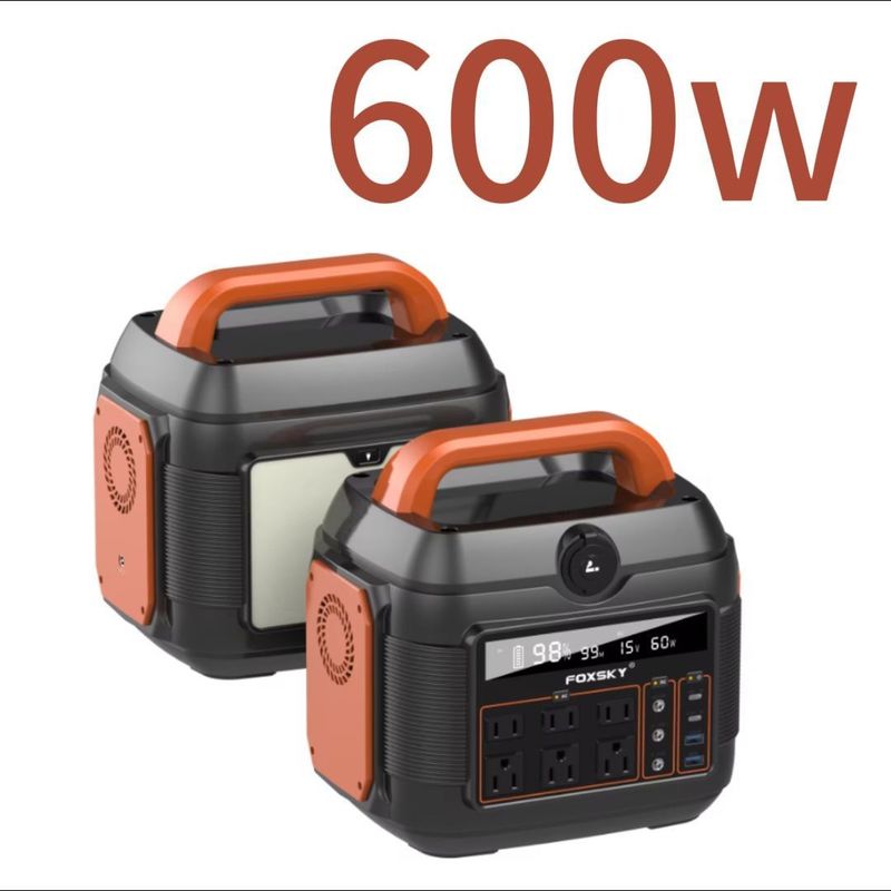 600W 300W 1200W/110V/220V 家庭用緊急用 大容量ポータブル発電所