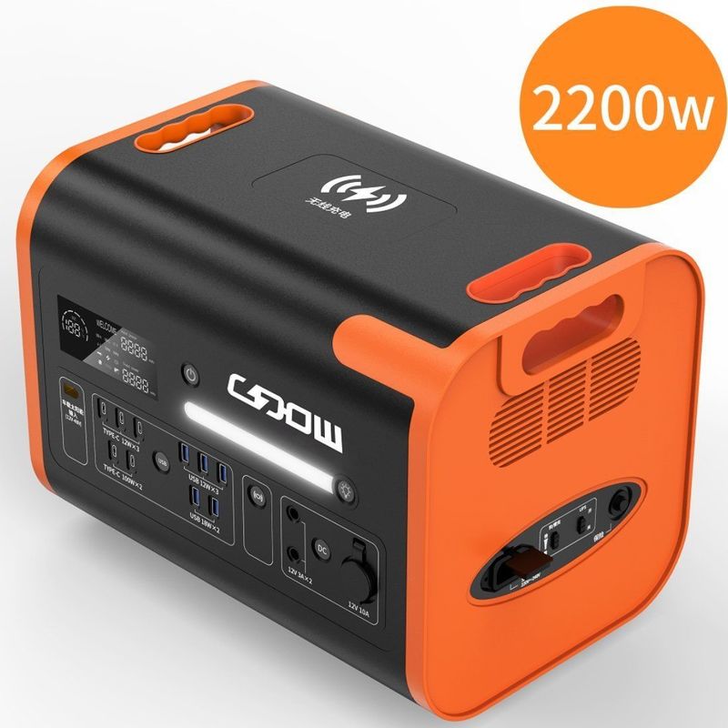 90分充電時間 2200W 家庭用緊急用携帯太陽光発電所