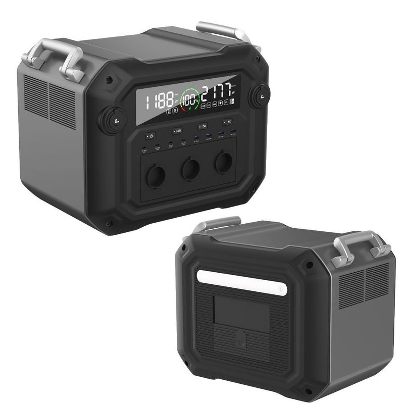 2500W/600W 太陽光パネル 入力 LiFePO4 エネルギー貯蔵電池 携帯電源発電所