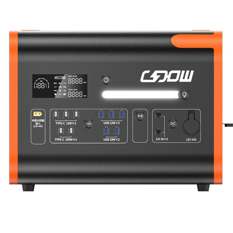 220V/40ah/2200W 太陽光発電 ポータブル 屋外エネルギー貯蔵 発電所 急速充電 1500W リチウム電池